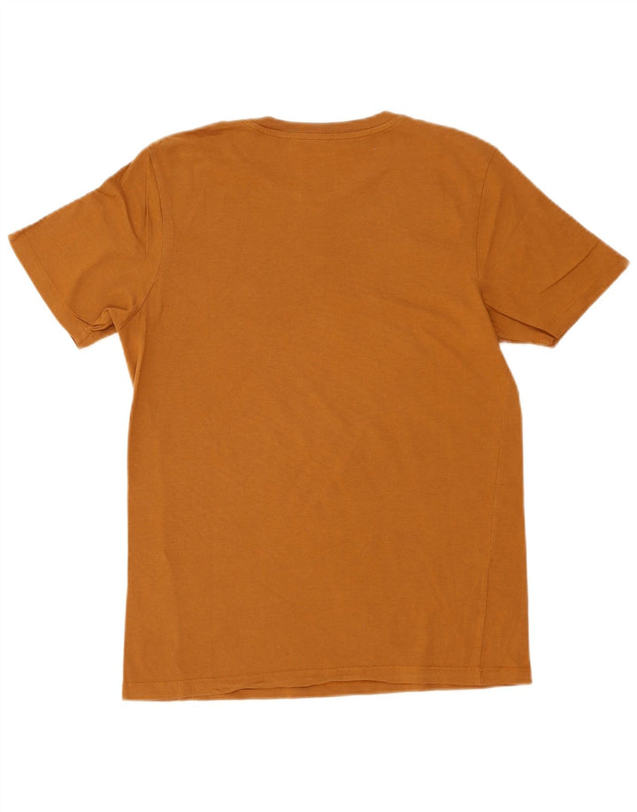 Jack & Jones Hombre Camiseta Gráfica Top Algodón Marrón Medio