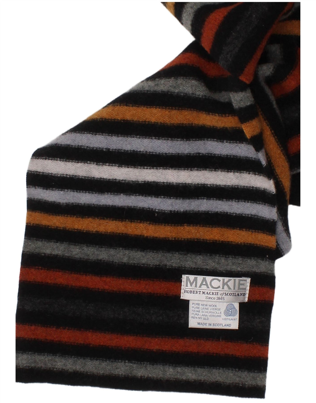 Robert Mackie Bufanda rectangular para hombre Talla única Clásico a rayas multicolor