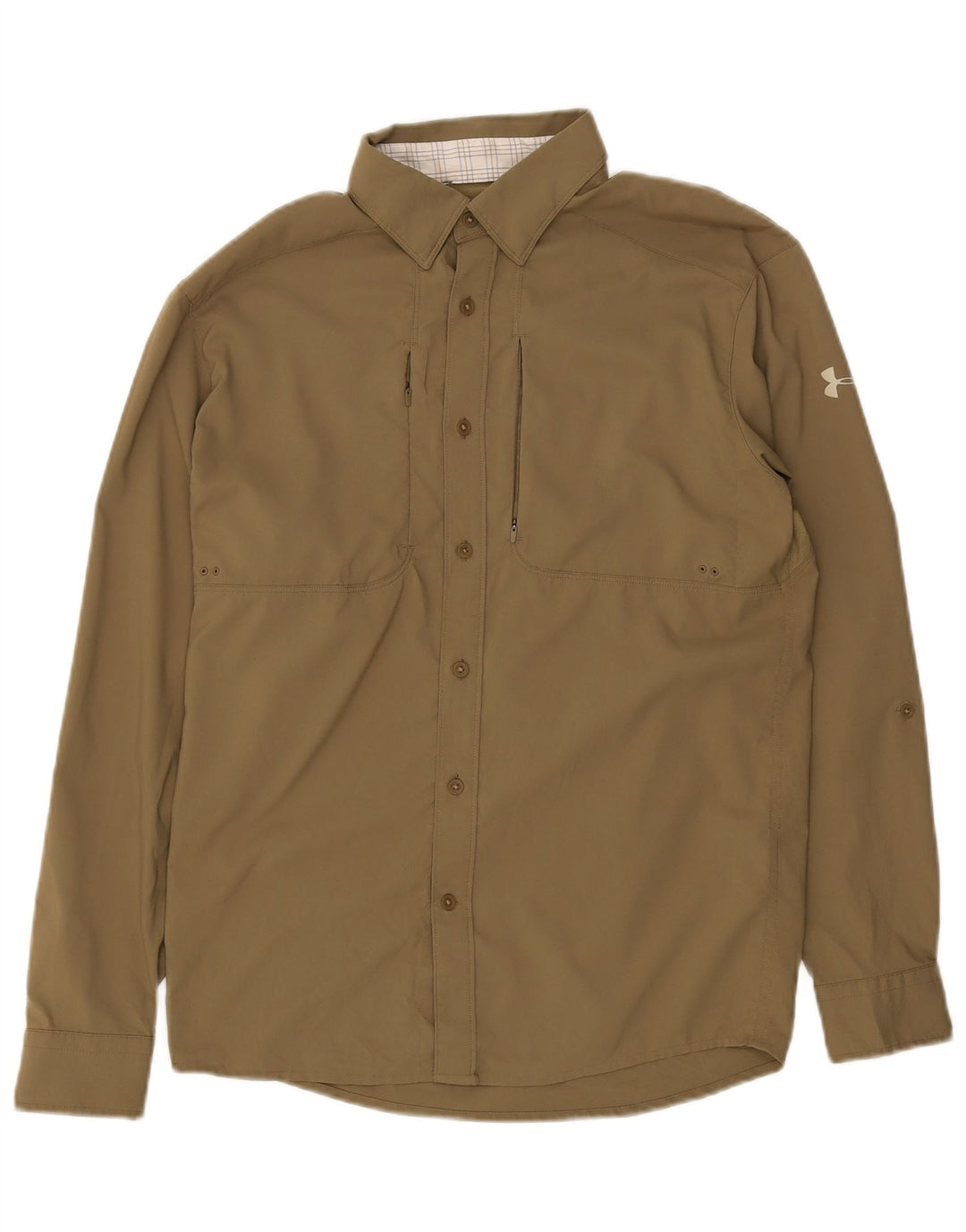 Under Armour Camisa holgada para hombre Poliéster caqui pequeño