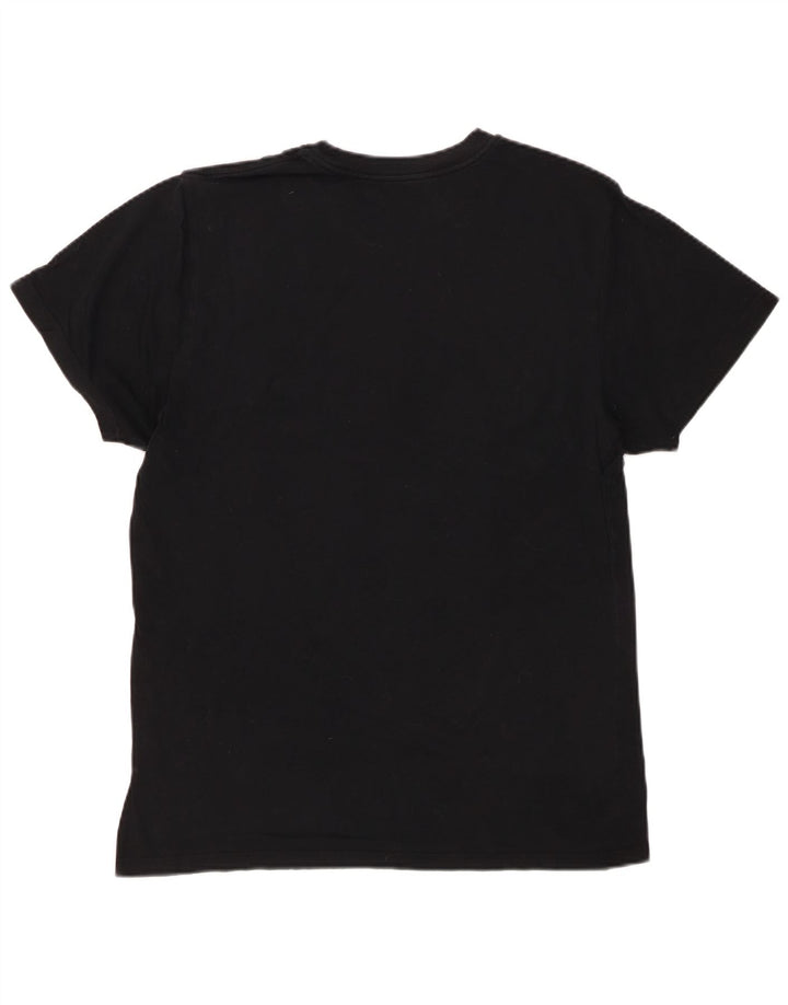 VANS Camiseta gráfica de ajuste personalizado para hombre Top mediano de algodón negro