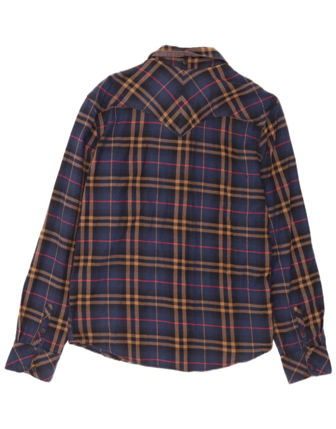 Levi's Camisa de franela de corte estándar para hombre de algodón a cuadros en azul marino mediano