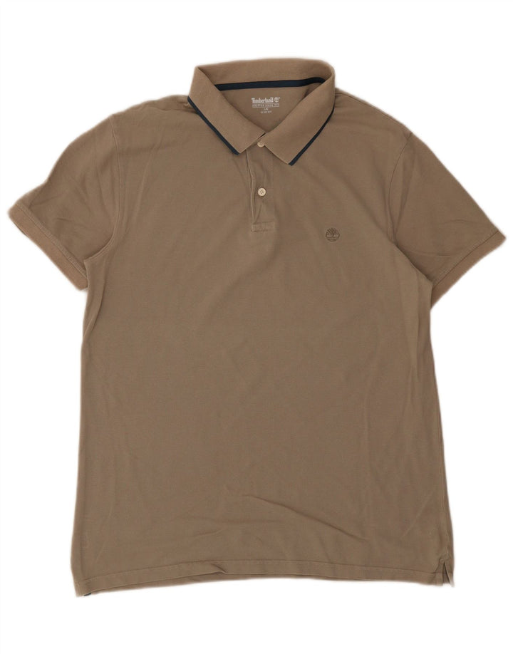 Timberland Polo Slim Fit para Hombre Gris Grande