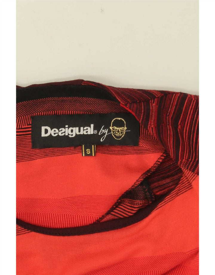 Desigual Vestido tubo para mujer UK 10 Pequeño rojo a rayas