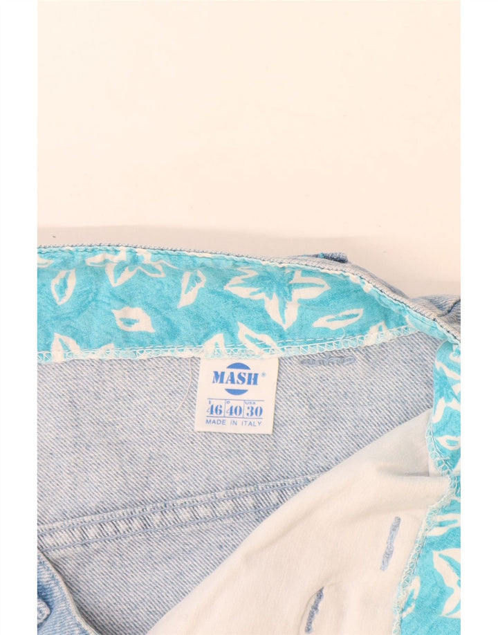 Mash Jeans cónicos para mujer IT 46 Large W30 L30 Algodón azul