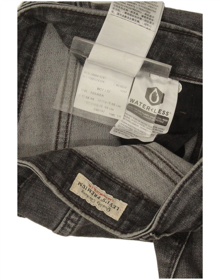 Levi's Mujer 712 Slim Jeans W27 L31 Algodón Gris