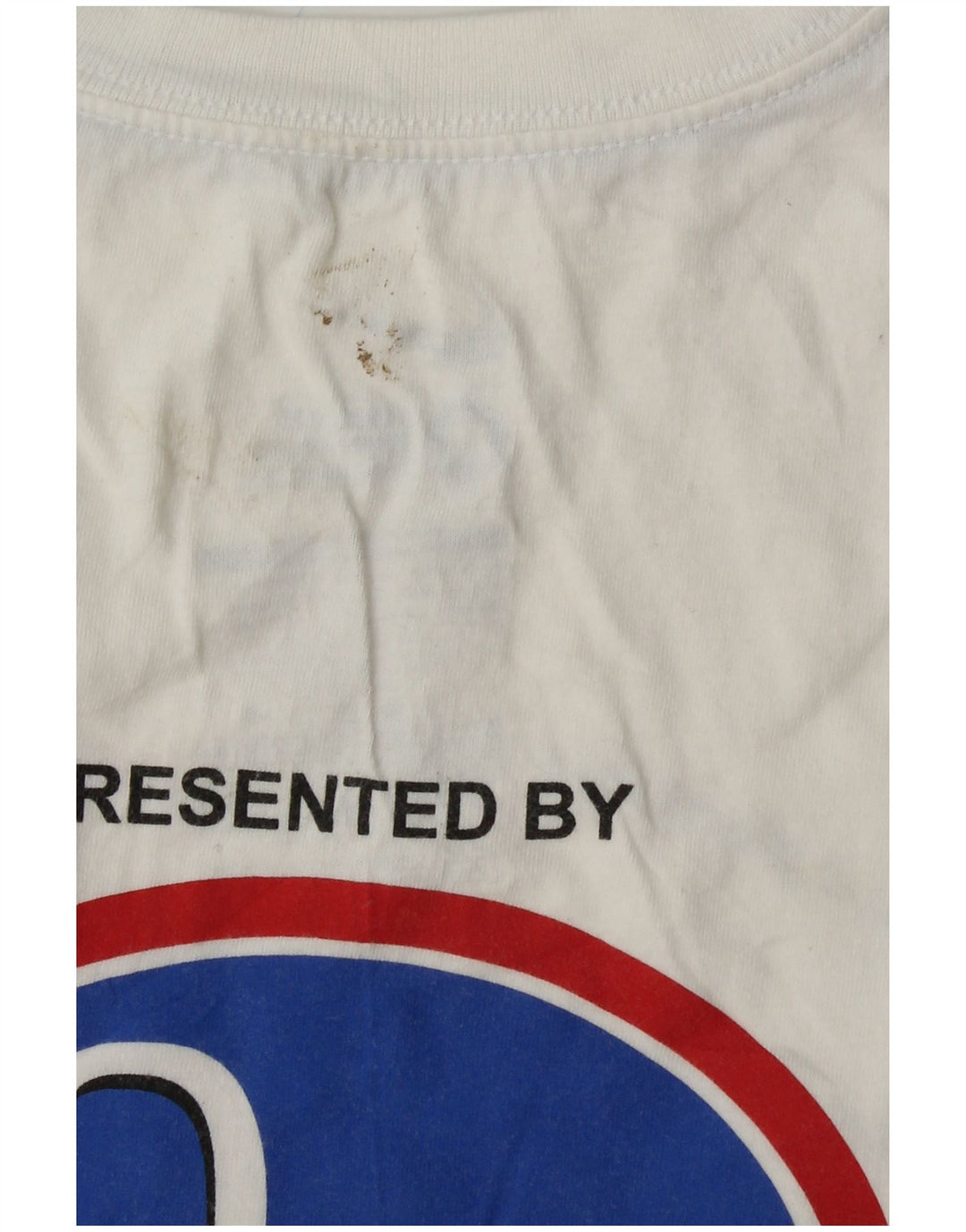 NIKE - Camiseta gráfica para mujer, talla 40, algodón blanco mediano