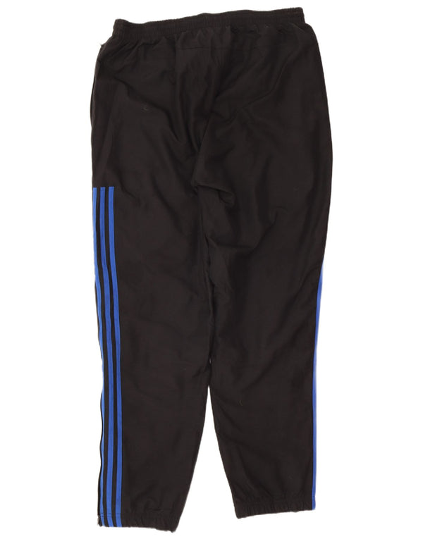 Adidas - Pantalón de chándal para hombre, talla grande, color negro, poliéster, deportivo