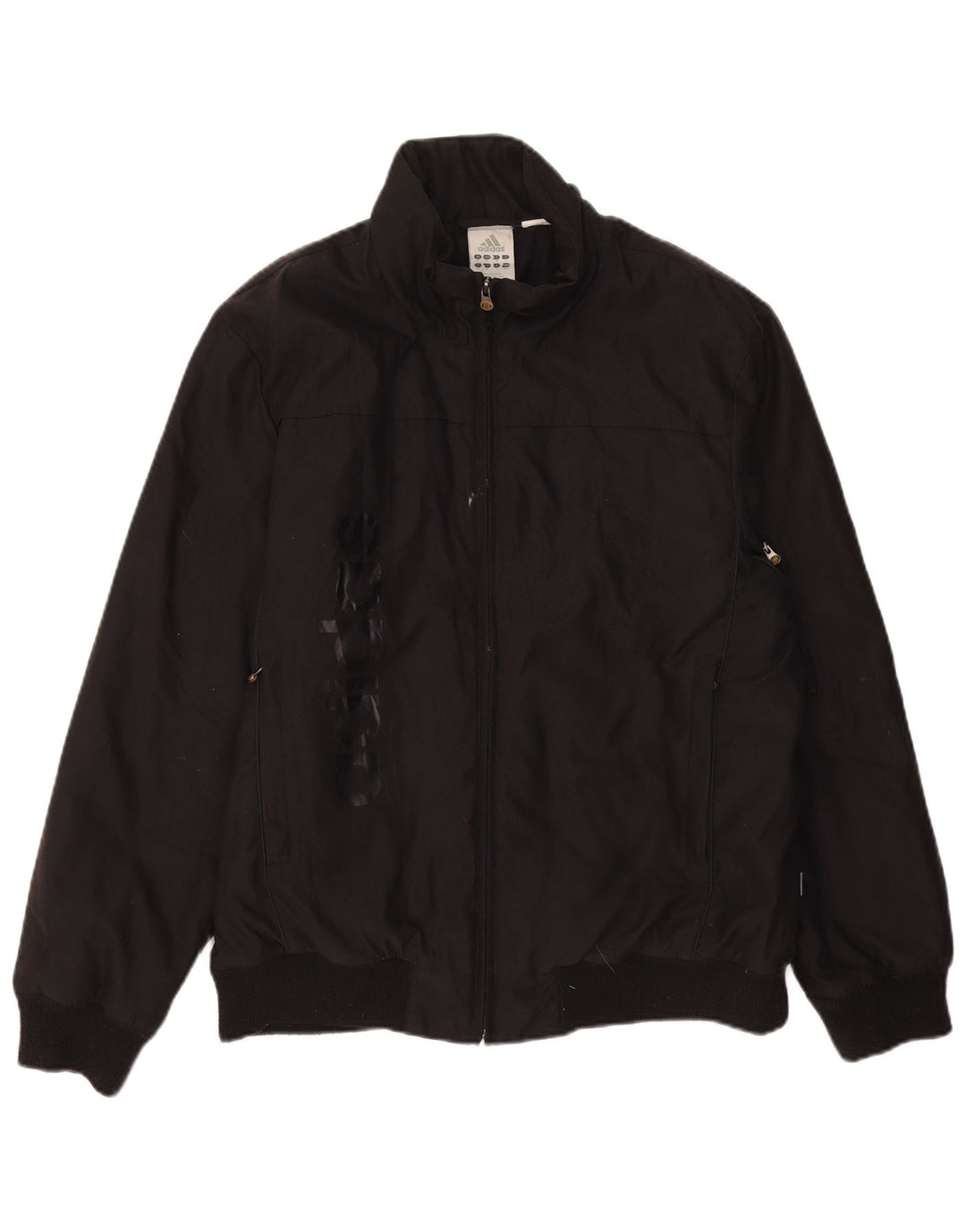 ADIDAS Chaqueta bomber gráfica para hombre UK 38 Mediana Poliamida negra