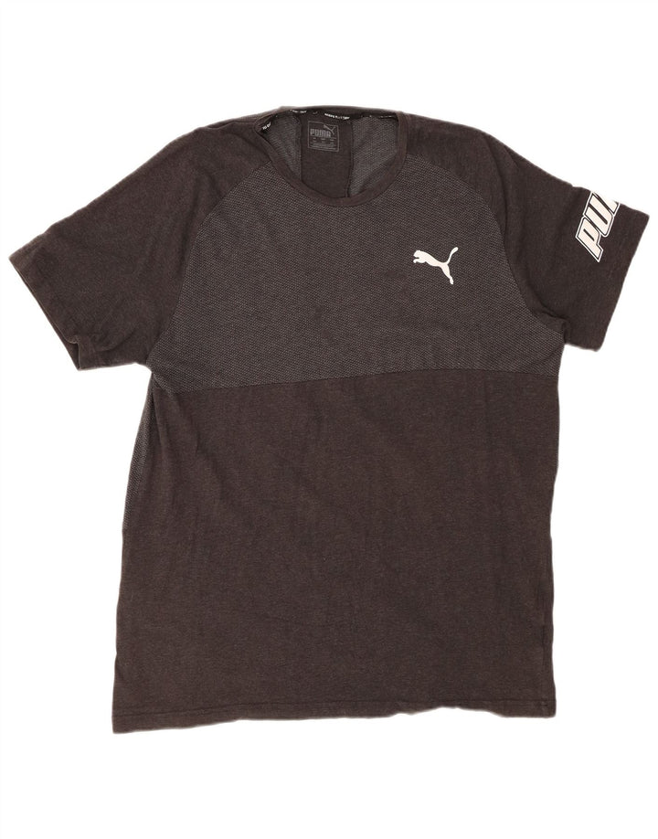 PUMA Camiseta gráfica para hombre Top 2XL Gris Colorblock