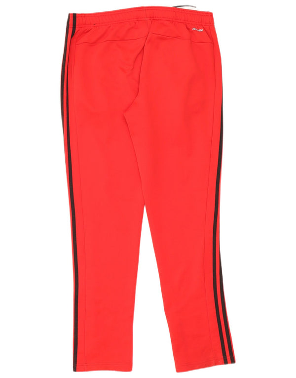 Adidas Pantalones de chándal para hombre UK 44/46 Large Rojo Poliéster