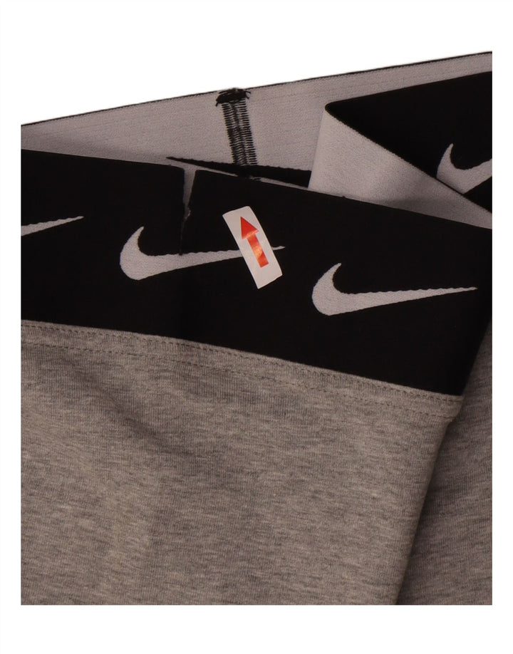 Nike - Leggings gráficos para mujer (talla 40), algodón gris grande