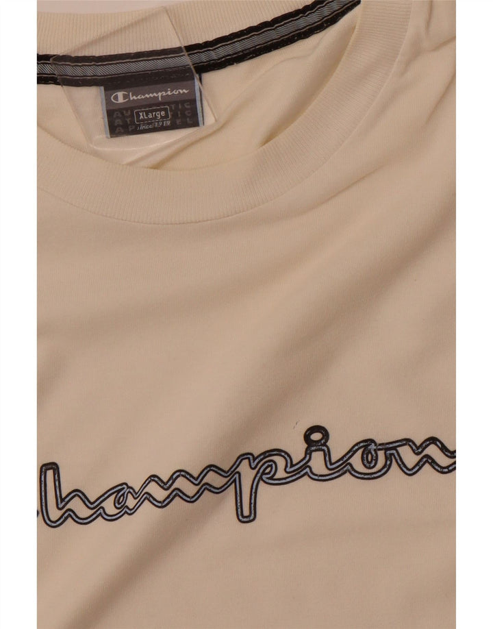 CHAMPION Camiseta gráfica para hombre Top XL Blanco