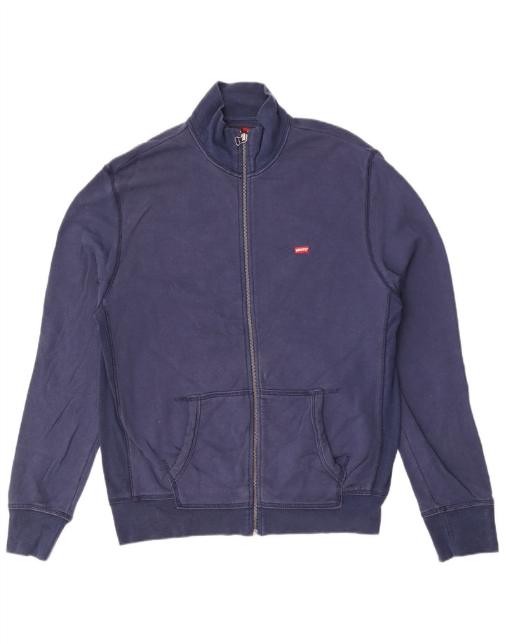 LEVI'S Chaqueta de chándal para hombre, color azul marino mediano