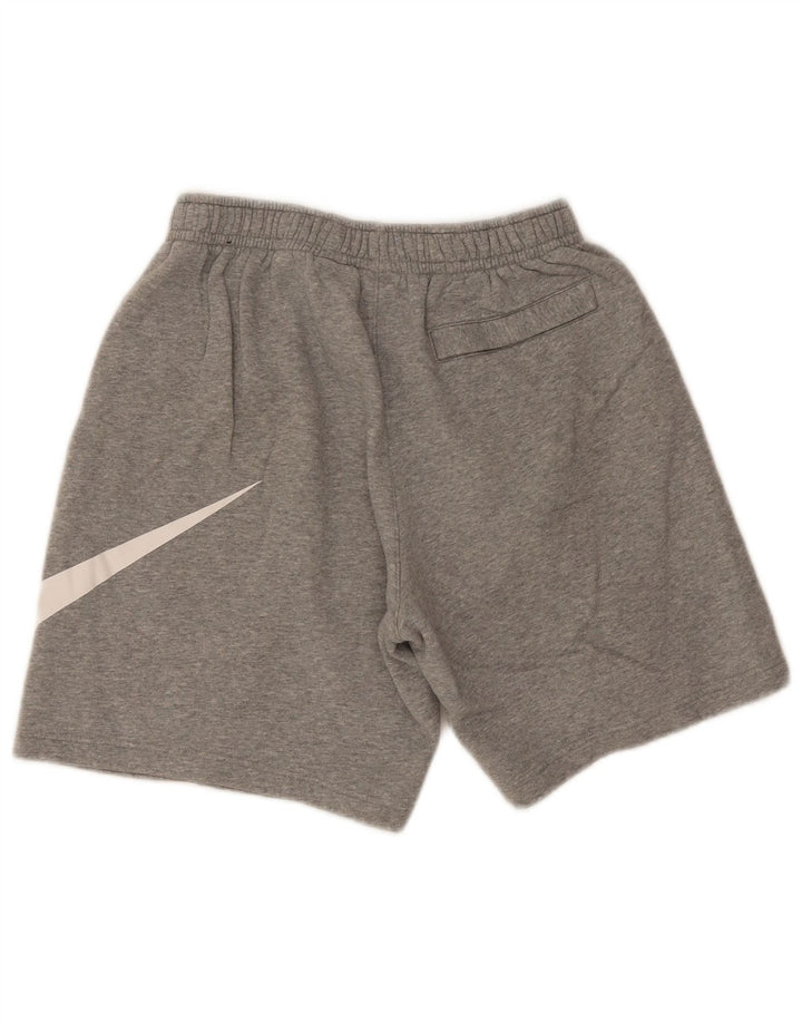 Pantalones cortos deportivos con gráficos para hombre Nike de algodón gris medio