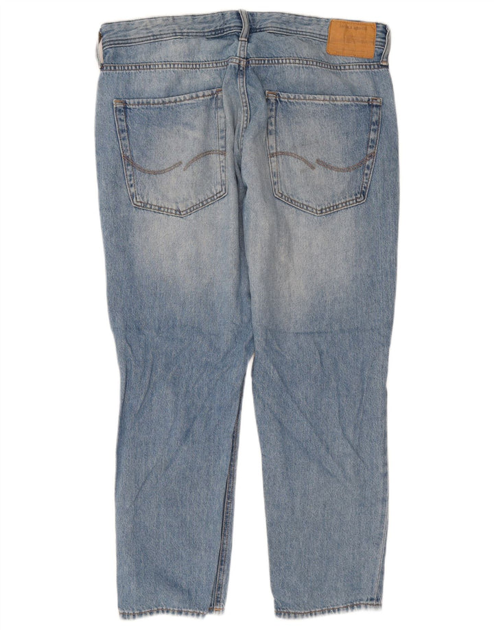 Jack & Jones Vaqueros ajustados desgastados para hombre W36 L28 Algodón azul