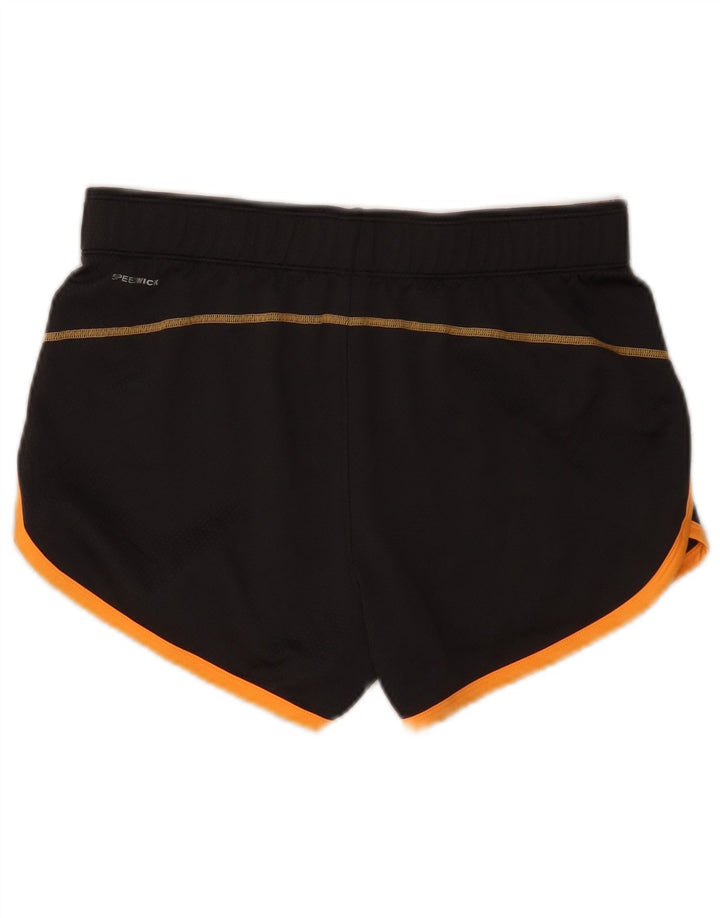 Reebok Pantalones cortos deportivos para mujer UK 12 Poliéster gris medio