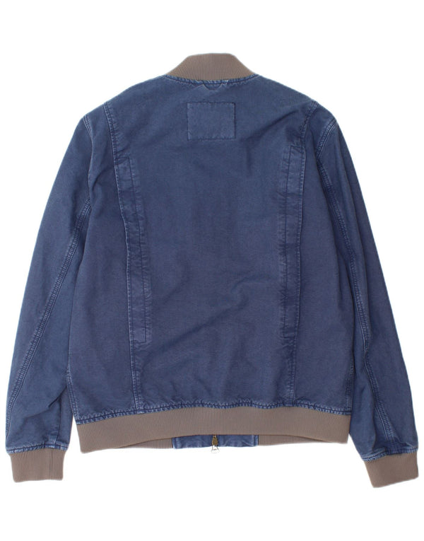 Jeckerson Chaqueta vaquera para hombre UK 40 Large Azul marino Algodón