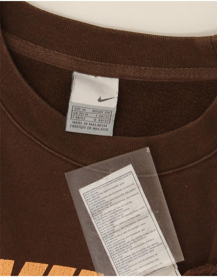 Nike - Sudadera gráfica para hombre, talla 39/41, algodón marrón medio