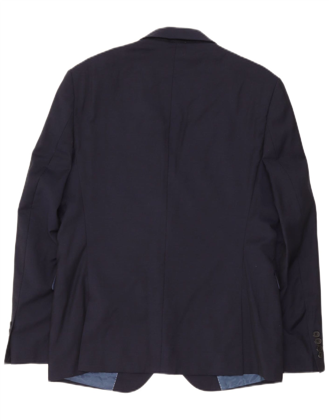 Dkny Chaqueta tipo blazer de 2 botones para hombre IT 52 XL Lana azul marino