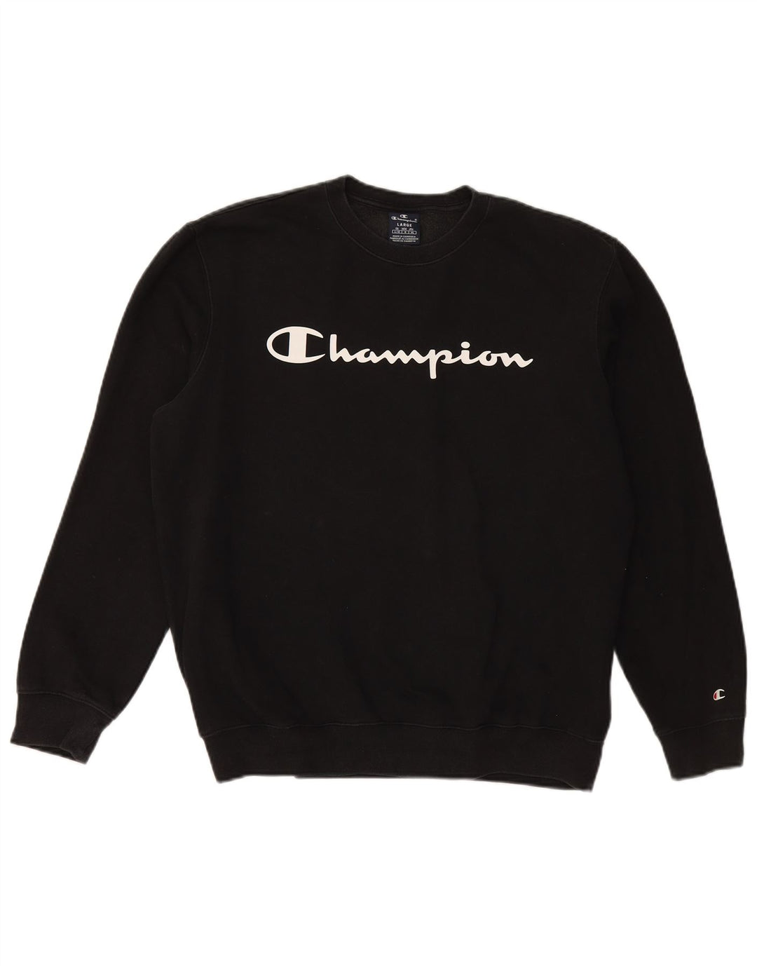 Champion Sudadera Gráfica para Hombre Jersey Grande De Algodón Negro