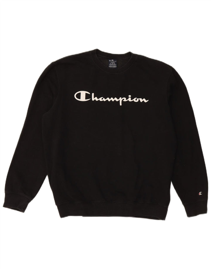 Champion Sudadera Gráfica para Hombre Jersey Grande De Algodón Negro