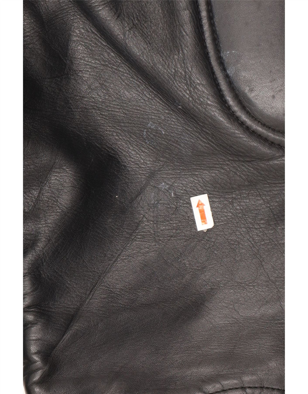 VINTAGE Pantalones de cuero biker para hombre W32 L23 Negro