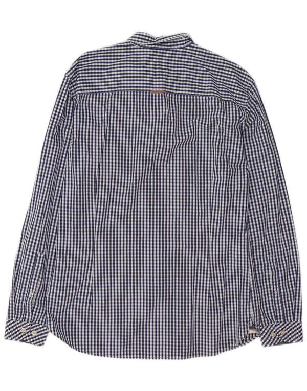 Camisa de corte slim para hombre Joules de algodón a cuadros en azul marino mediano