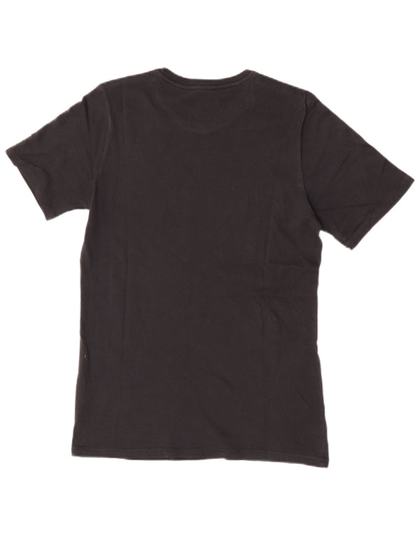 Nike Camiseta gráfica de corte atlético para hombre, talla pequeña, algodón negro