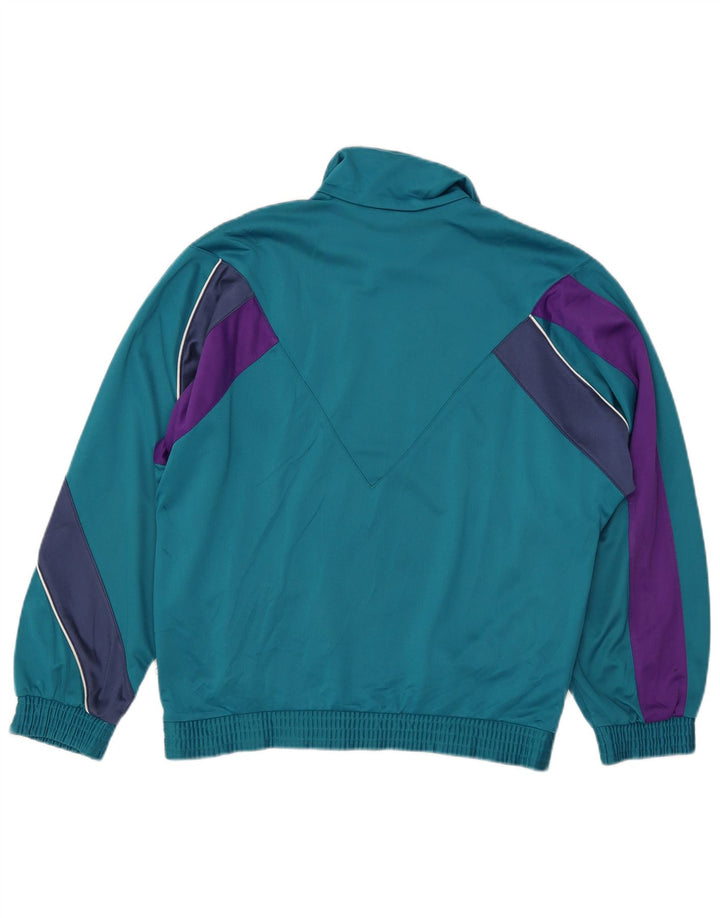 LOTTO Chaqueta de chándal para hombre Small Blue Colorblock