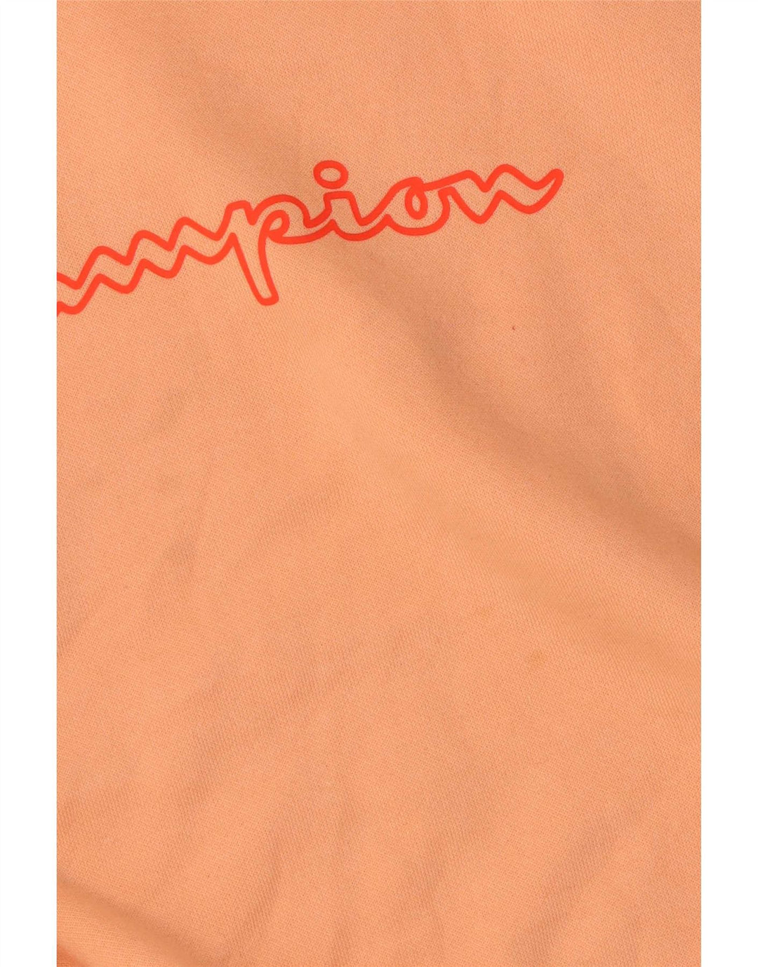 Champion Sudadera con capucha gráfica de gran tamaño para mujer Reino Unido 44 Naranja mediano