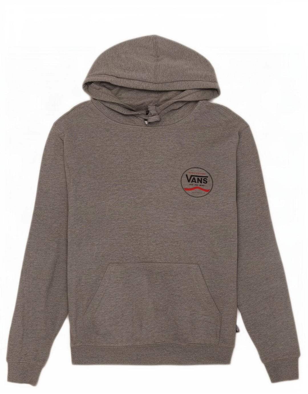 Vans Hombre Sudadera Con Capucha Gráfica Jersey Pequeño Gris Moteado