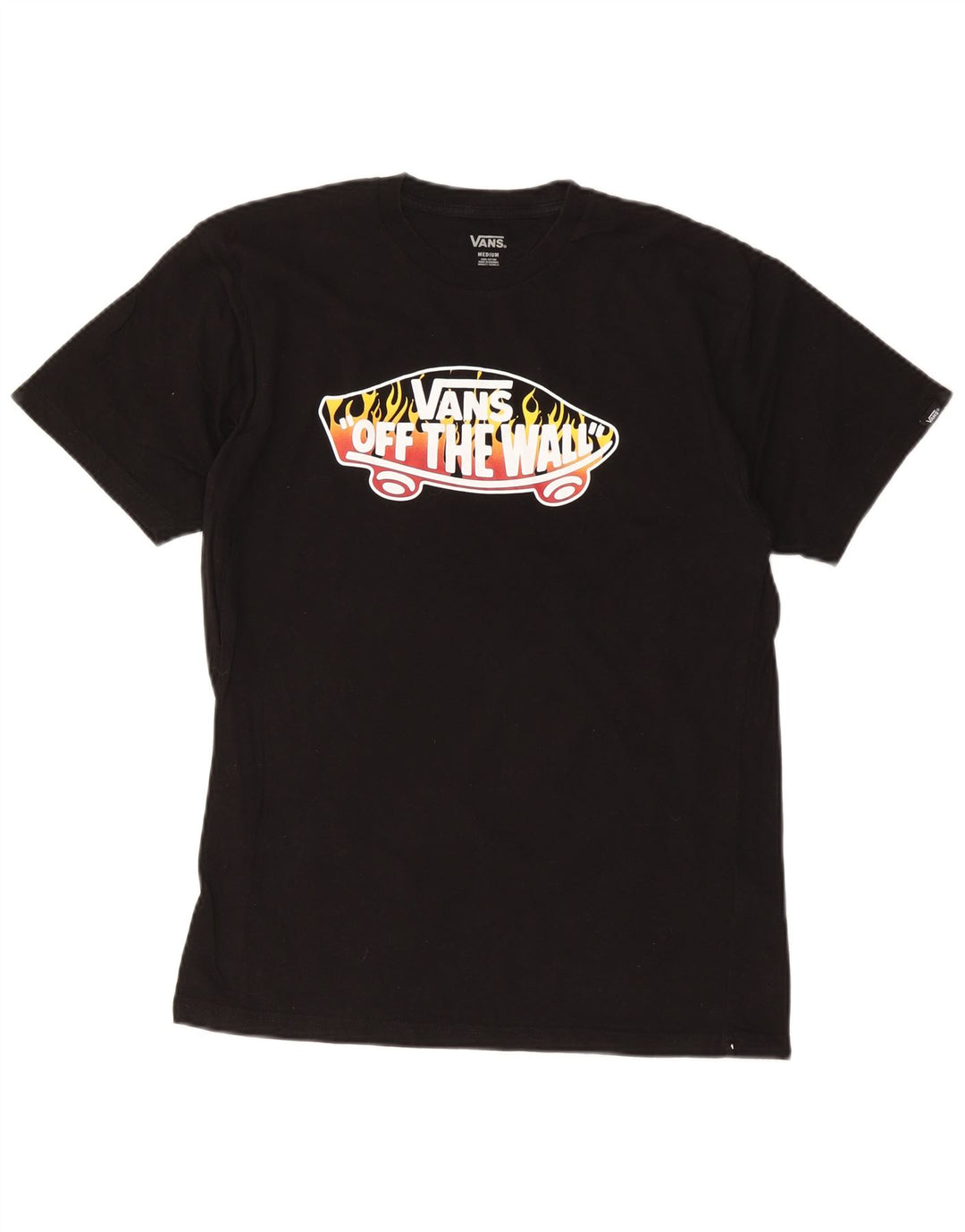 VANS Camiseta gráfica para hombre Top Medium Black Cotton