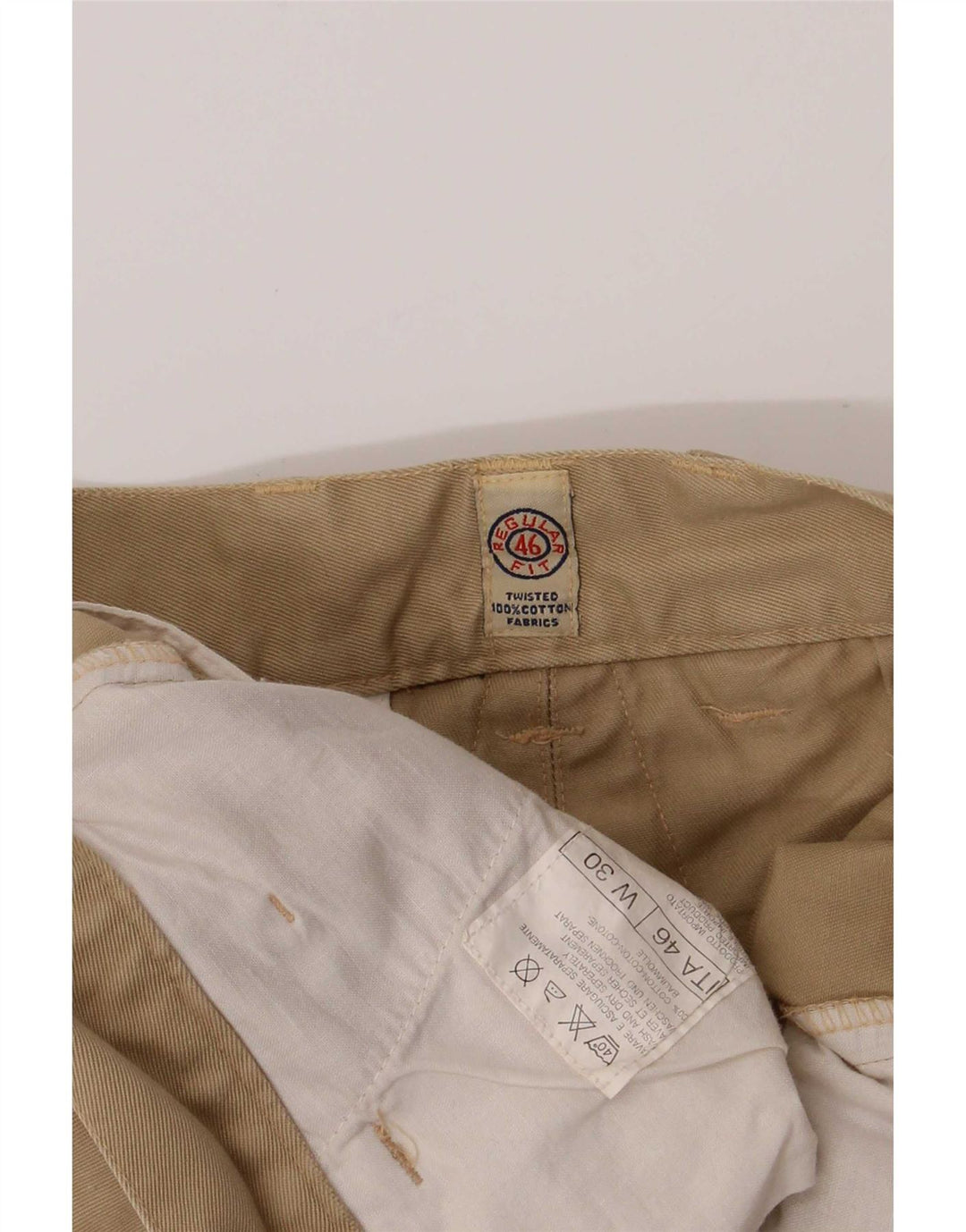Vintage Hombres Regular Cargo Shorts W30 Algodón Caqui Medio