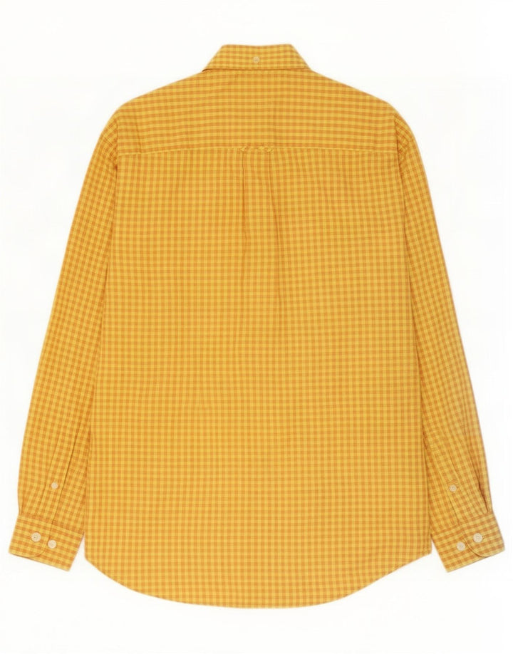Camisa Ben Sherman para hombre a cuadros amarillos medianos