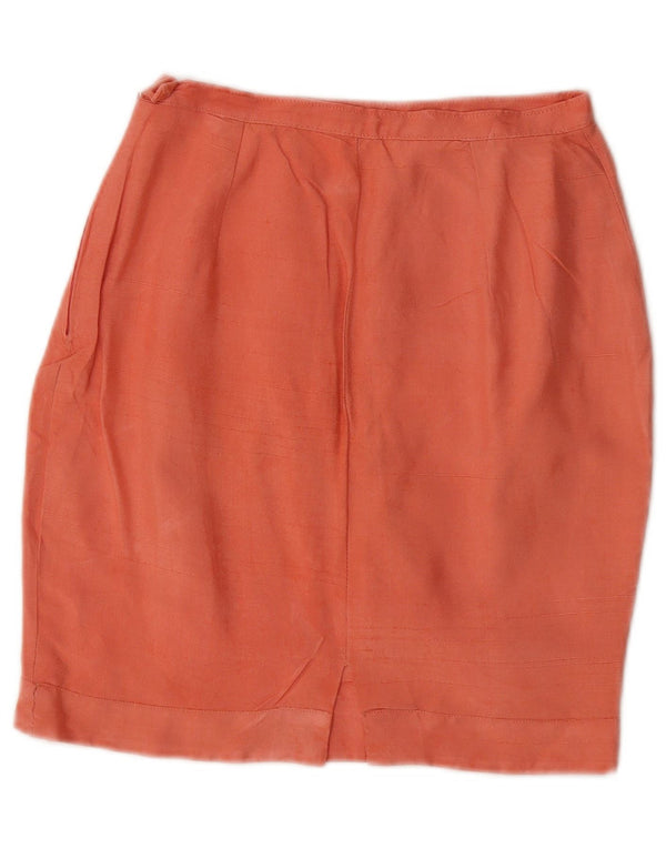Falda lápiz vintage para mujer W24 XS rosa