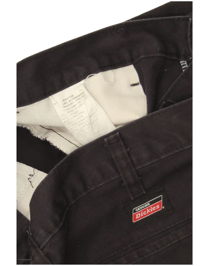 Dickies Pantalones cargo rectos para hombre W32 L31 Poliéster negro