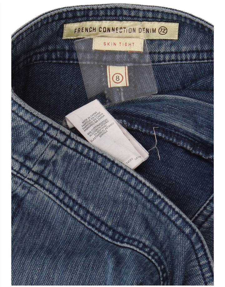 FRENCH CONNECTION Jeans ajustados para mujer US 8 Medium W28 L32 Algodón azul