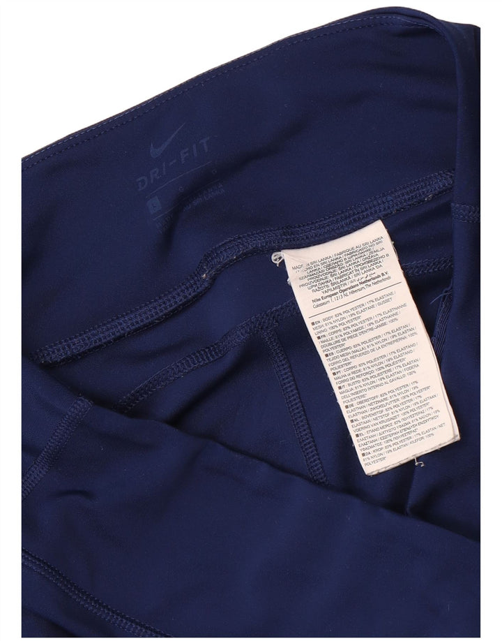 Nike Leggings Dri Fit para mujer UK 44 Grande Azul marino Geométrico Poliéster