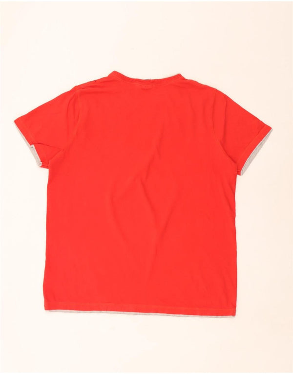 Animal Camiseta gráfica para hombre Top XL Algodón rojo