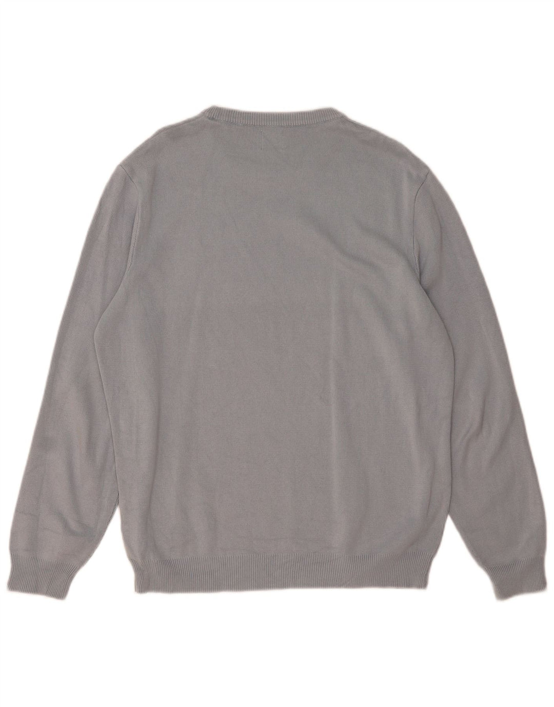 Zara Hombre Jersey Cuello Redondo Jersey Grande Algodón Gris