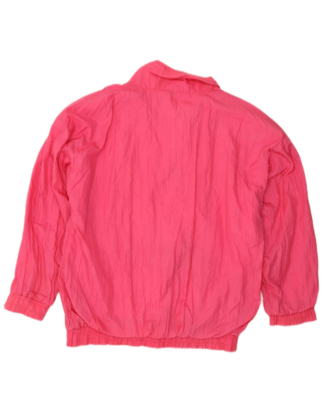 Vintage hombres Anorak chaqueta Reino Unido 42/44 nylon rosa grande
