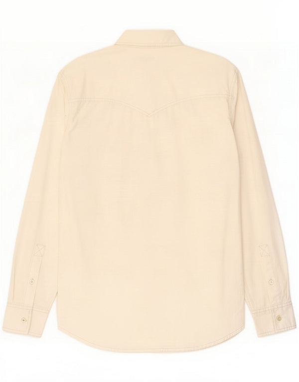 Camisa Levi's para hombre grande de algodón blanco roto