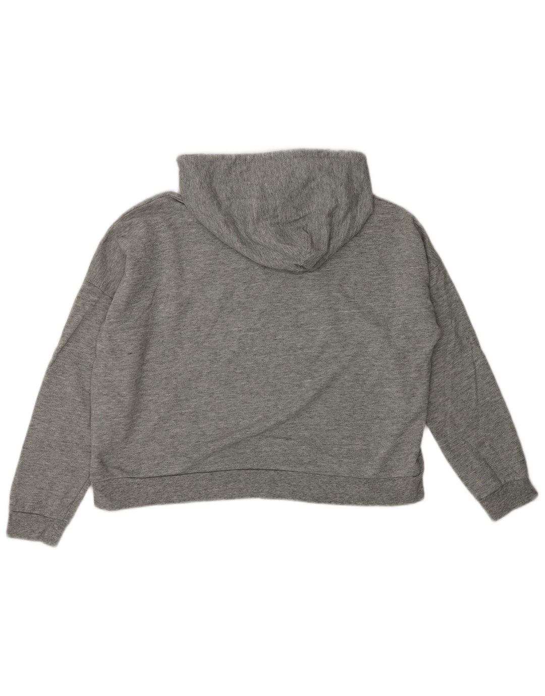 LEVI'S Jersey con capucha y gráfico de gran tamaño para mujer UK 10 Small Grey Cotton