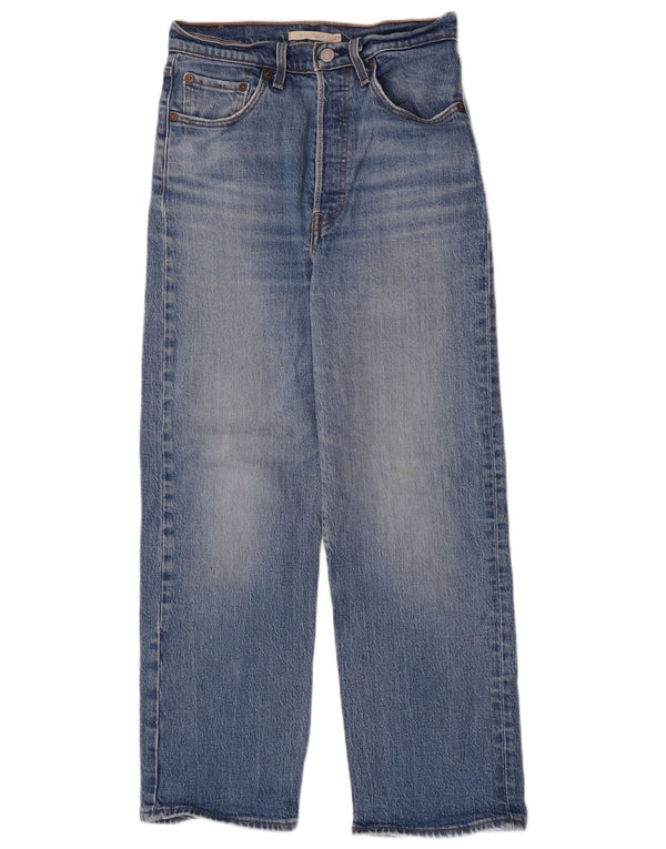 Vaqueros Levi's Mujer Rectos De Talle Alto W27 L27 Algodón Azul