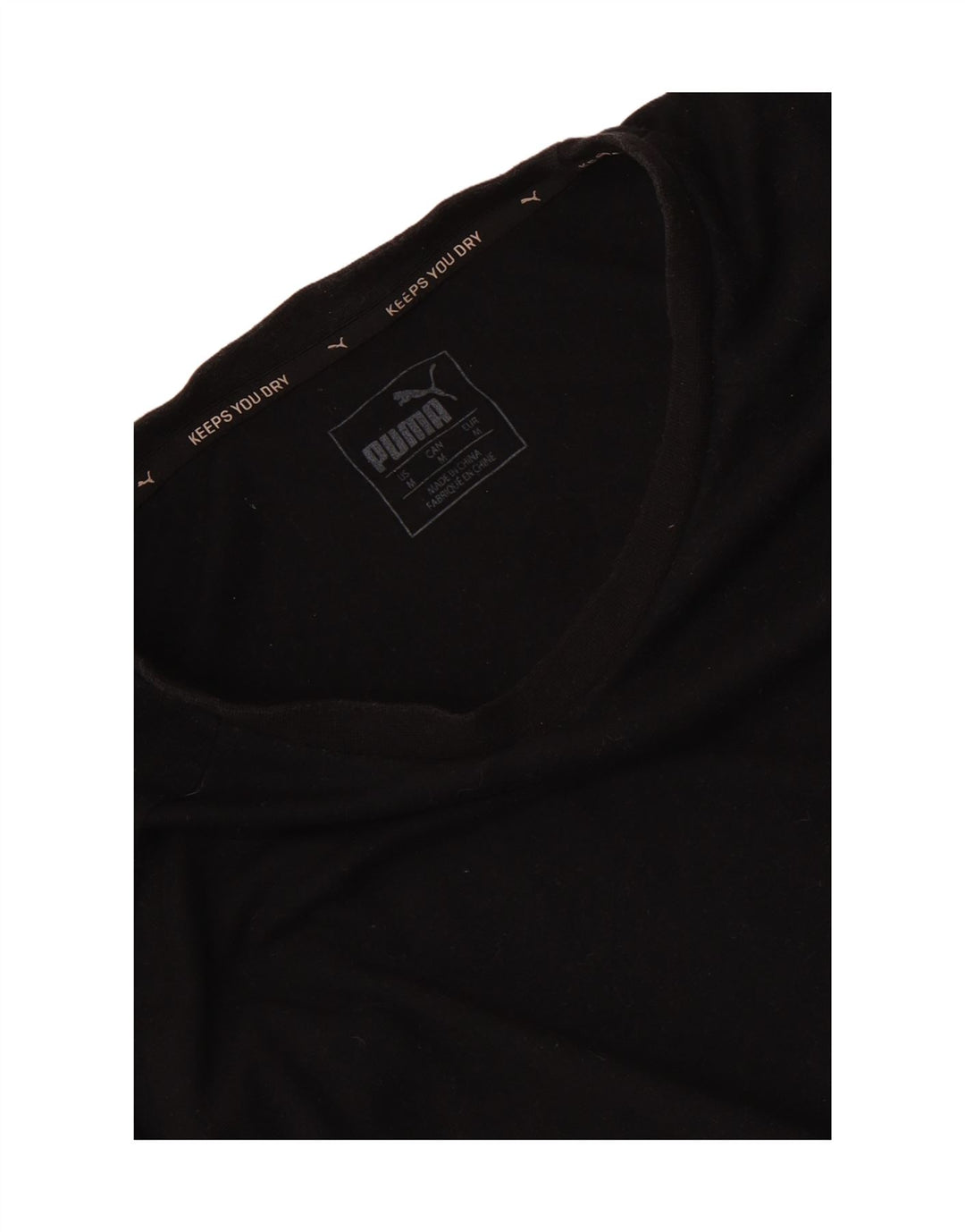 Camiseta Puma Lash para hombre, talla mediana, negra