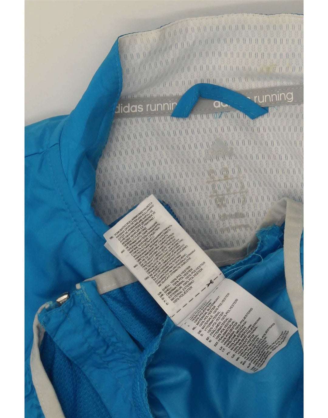 Adidas Hombre Chándal Top Chaqueta Azul Medio Poliéster