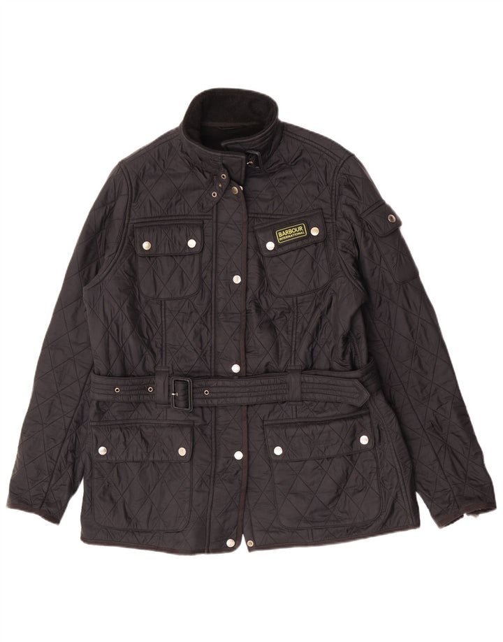 Barbour Chaqueta Acolchada Mujer UK 40 XL Poliamida Negra