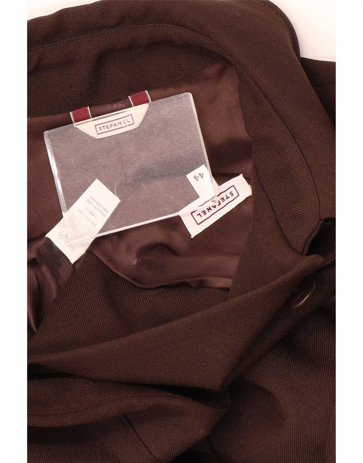 Chaqueta Bomber Mujer Stefanel IT 44 Poliéster Marrón Medio