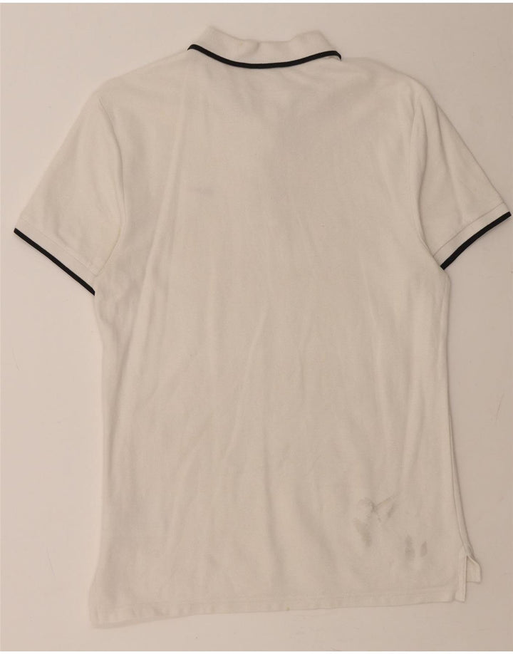NIKE Mens Polo Shirt UK 38/40 Medium White Cotton Vintage Nike and Second-Hand Nike from Messina Hembry 