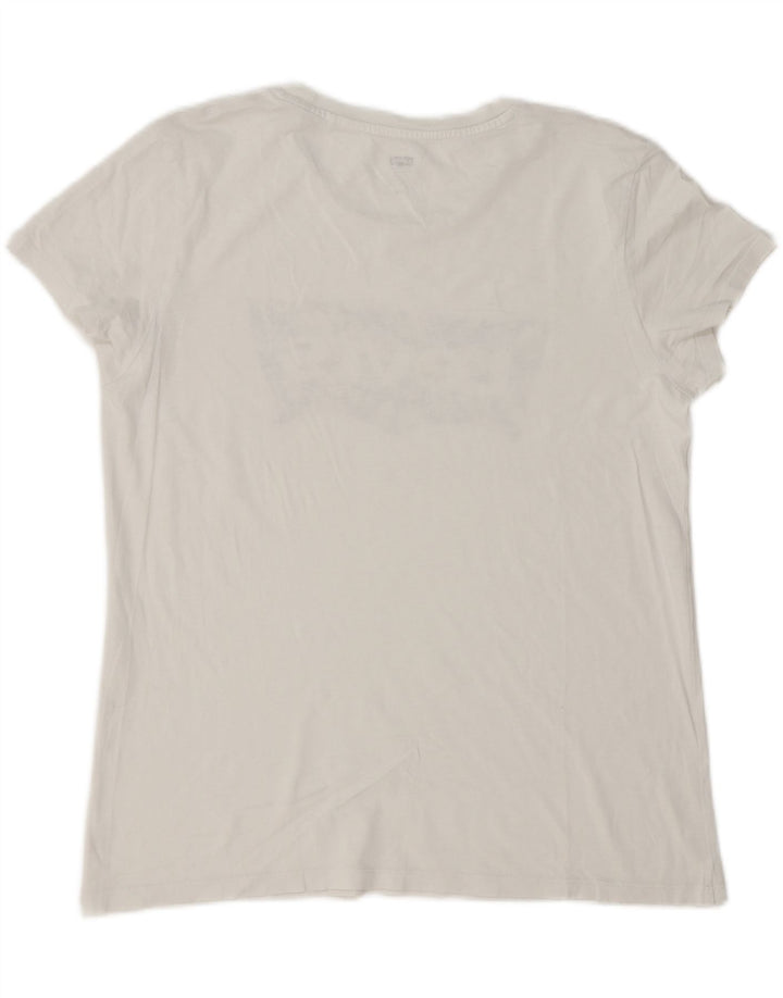Levi's Camiseta gráfica para mujer Top UK 46 Large White